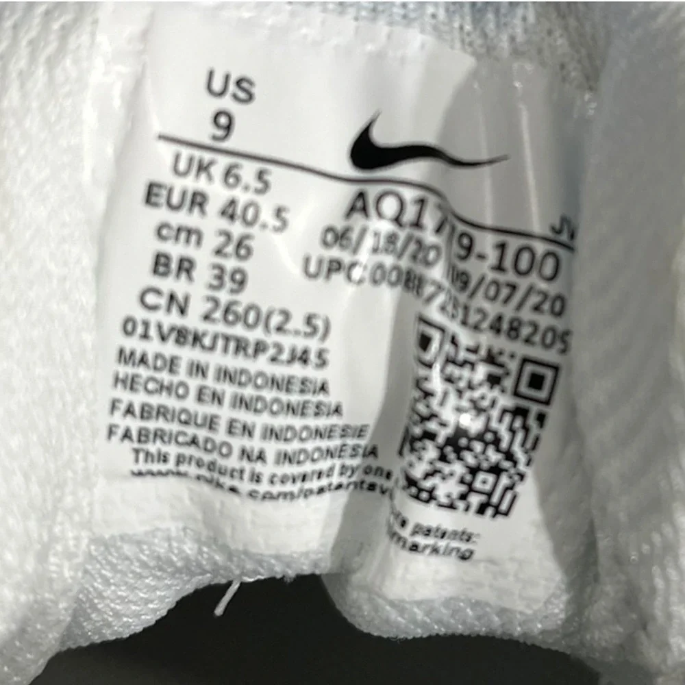 Nike Ebernon Low Women White‎ Sneakers Shoes AQ1779-100 Size 9